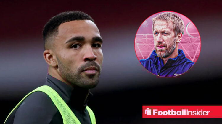 West Ham boss Graham Potter looks as Callum Wilson in training bib