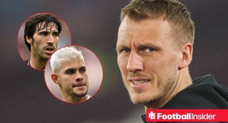 Dan Burn Sandro Tonali Bruno Guimaraes Newcastle United