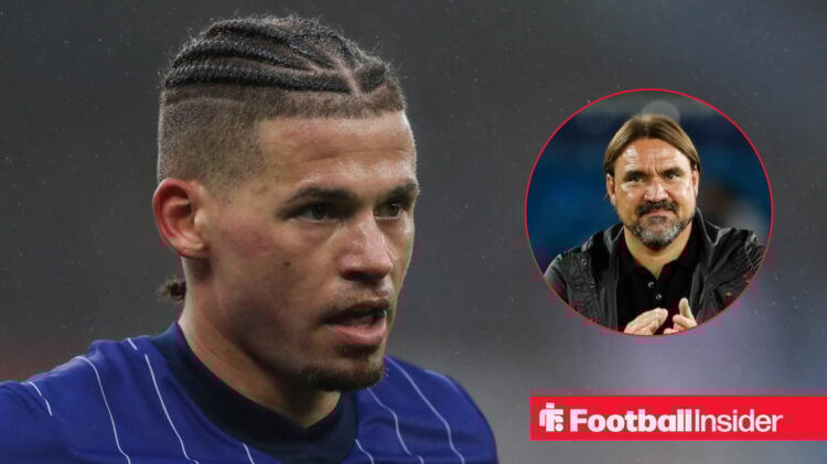Manchester City midfielder Kalvin Phillips and Leeds United boss Daniel Farke