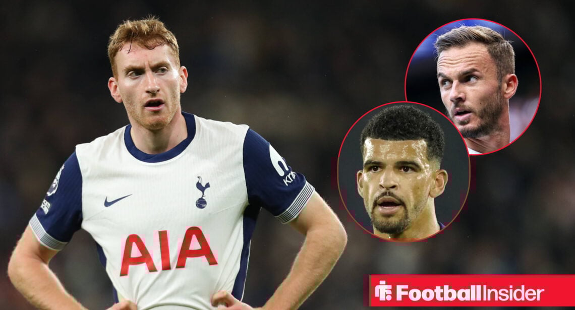 Dejan Kulusevski, James Maddison, Dominic Solanke Tottenham