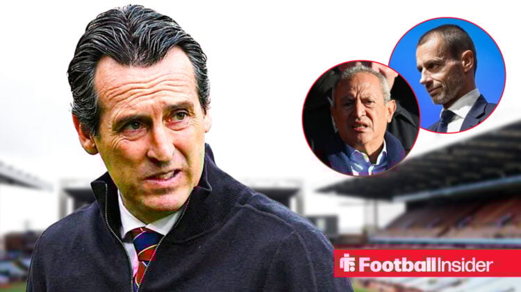Unai Emery Nassef Sawiris Aleksander Ceferin, Aston Villa UEFA