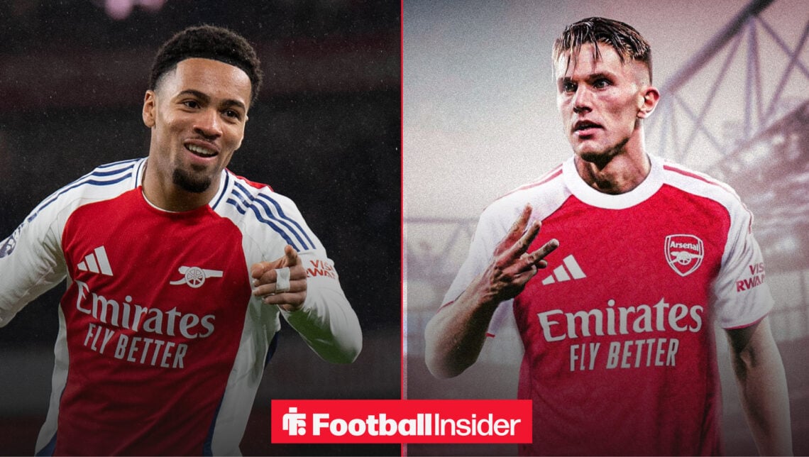 Arsenal teammates Ethan Nwaneri and Viktor Gyokeres