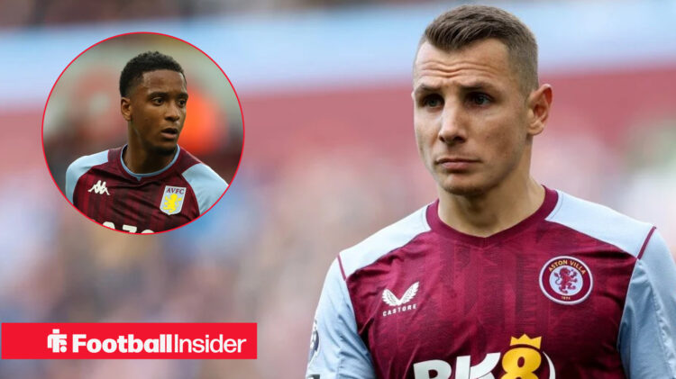 Aston Villa duo Ezri Konsa and Lucas Digne