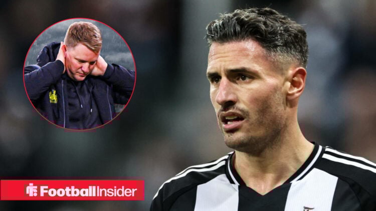 Fabian Schar and Eddie Howe at Newcastle United