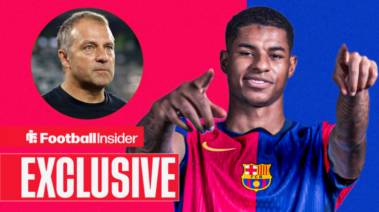 Hansi Flick looking at new Barcelona signing Marcus Rashford