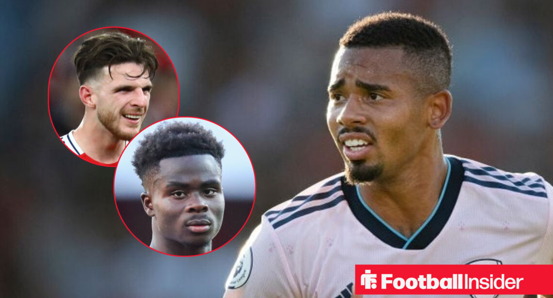 Gabriel Jesus, Declan Rice, Bukayo Saka Arsenal