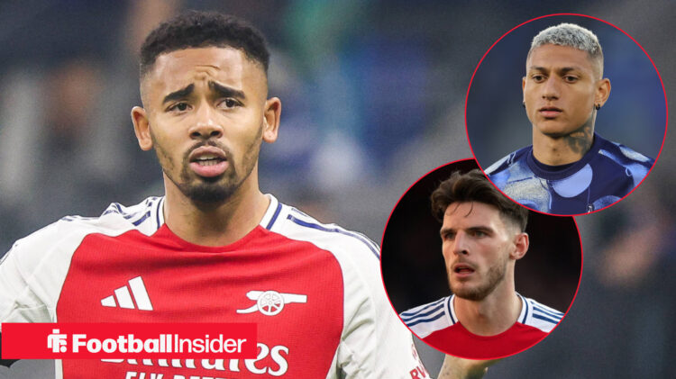 Gabriel Jesus Richarlison Declan Rice