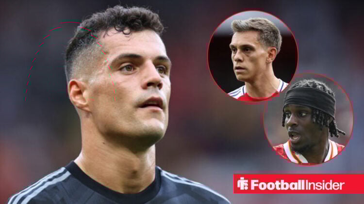 Granit Xhaka, Leandro Trossard, Jeremie Frimpong