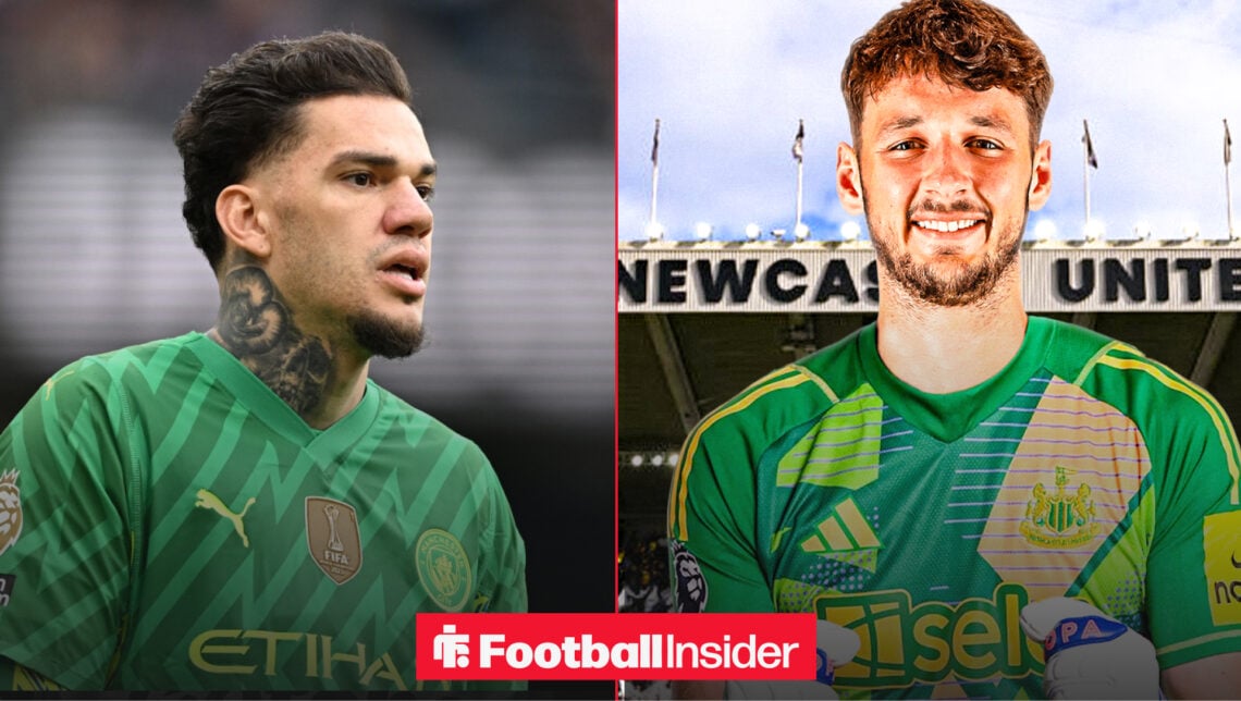 Manchester City goalkeeper Ederson and Newcastle United transfer target James Trafford