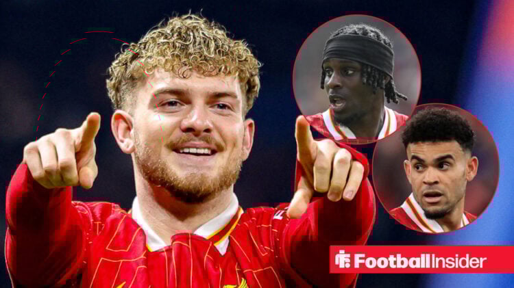 Harvey Elliott, Jeremie Frimpong, Luis Diaz, Liverpool