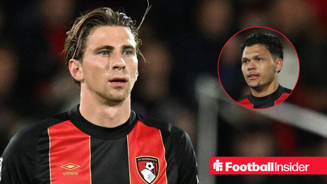 Bournemouth's Illia Zabarnyi and Evanilson