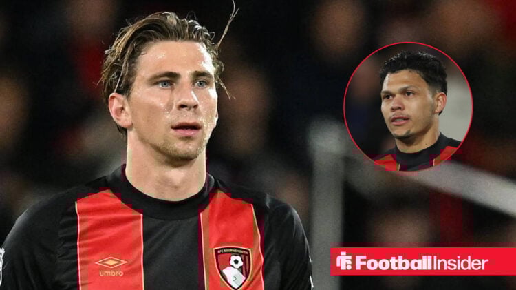 Bournemouth's Illia Zabarnyi and Evanilson