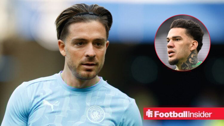 Man City players Jack Grealish and Ederson