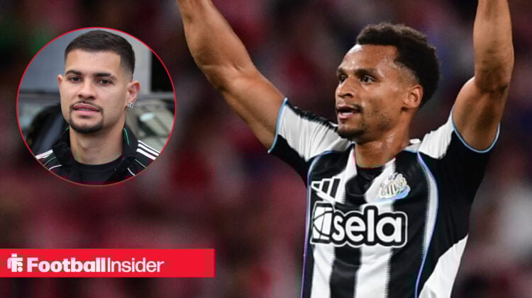Newcastle's Bruno Guimaraes and Jacob Murphy