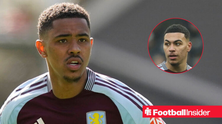 Jacob Ramsey in action and Morgan Rogers for Aston Villa