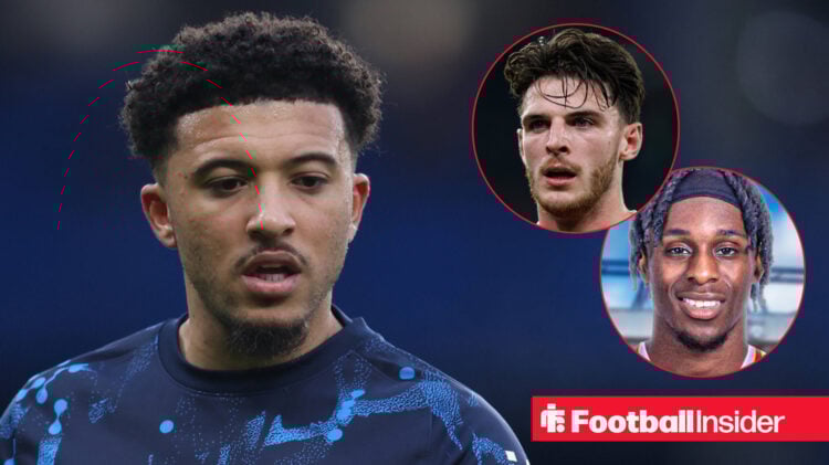 Jadon Sancho, Declan Rice, Jeremie Frimpong