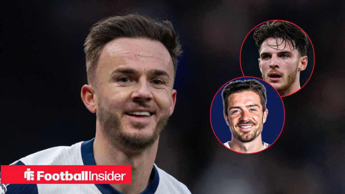 James Maddison Declan Rice Jack Grealish Spurs