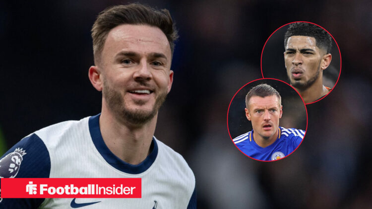 James Maddison Jamie Vardy Jude Bellingham Tottenham