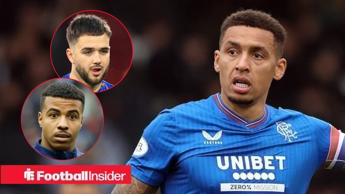 James Tavernier, Nico Raskin, Hamza Igamane, Rangers