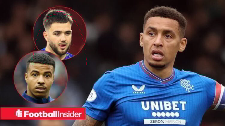 James Tavernier, Nico Raskin, Hamza Igamane, Rangers