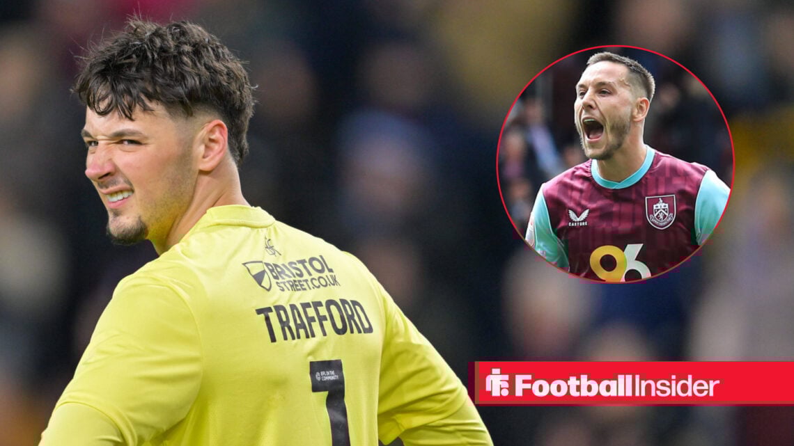Burnley's James Trafford, Josh Brownhill