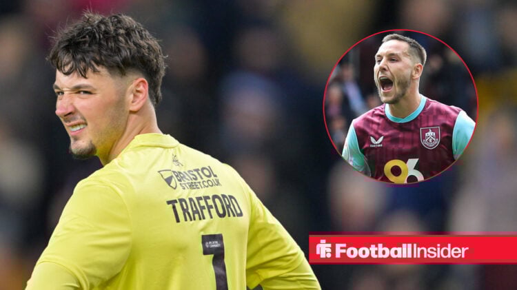 Burnley's James Trafford, Josh Brownhill