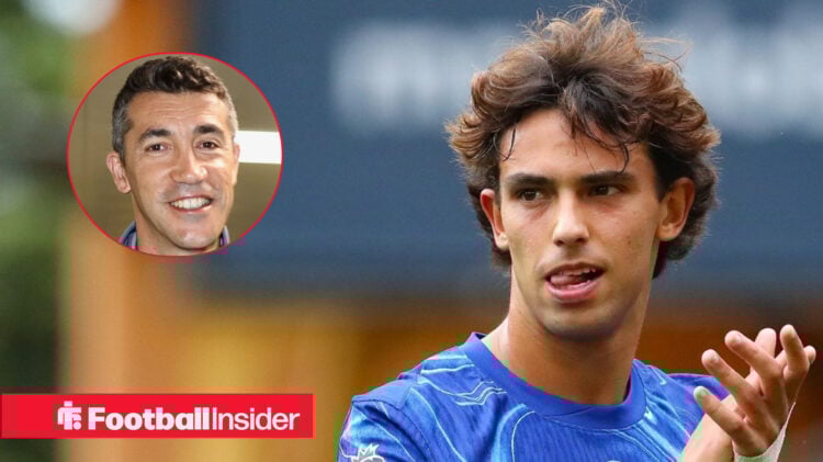 Chelsea's Joao Felix looks at Benfica boss Bruno Lage