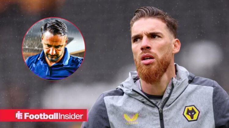 Wolves keeper Jose Sa and manager Vitor Pereira looking sad