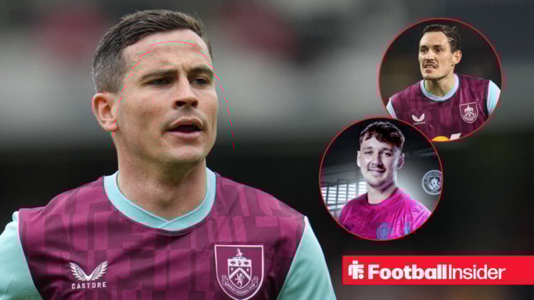 Josh Cullen, James Trafford, and Connor Roberts at Burnley
