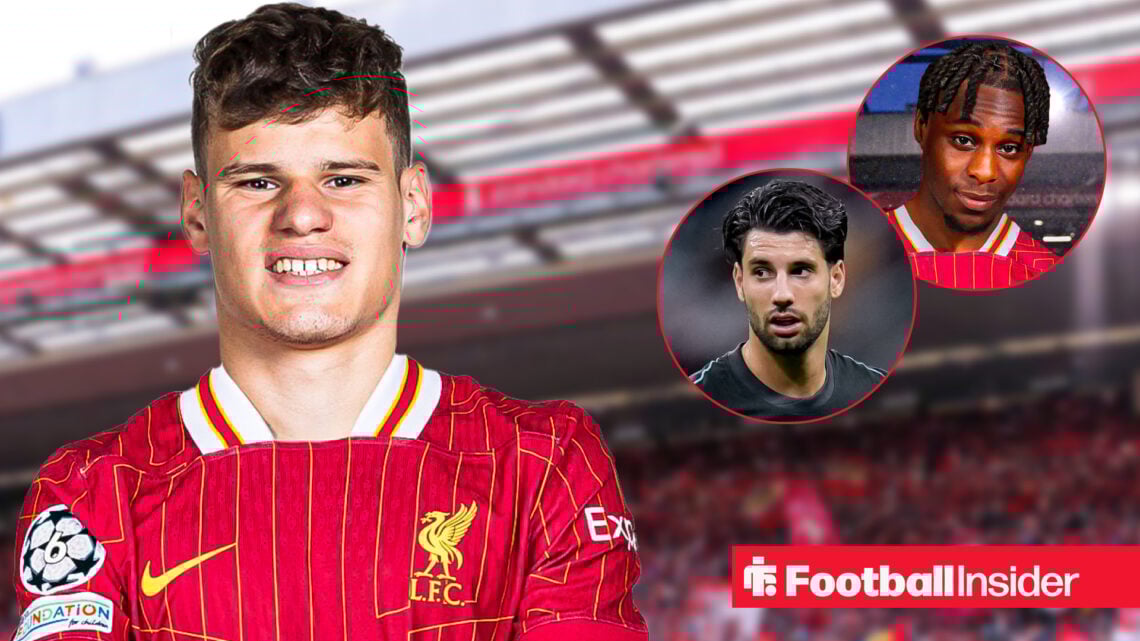Milos Kerkez Dominik Szoboszlai Jeremie Frimpong, Liverpool