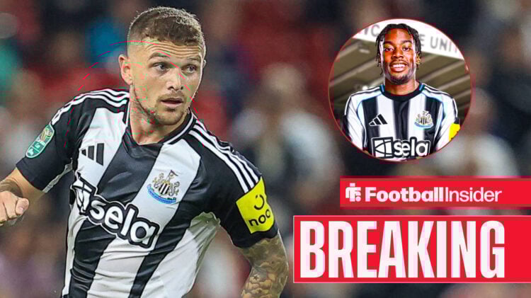 Kieran Trippier and Anthony Elanga at Newcastle United