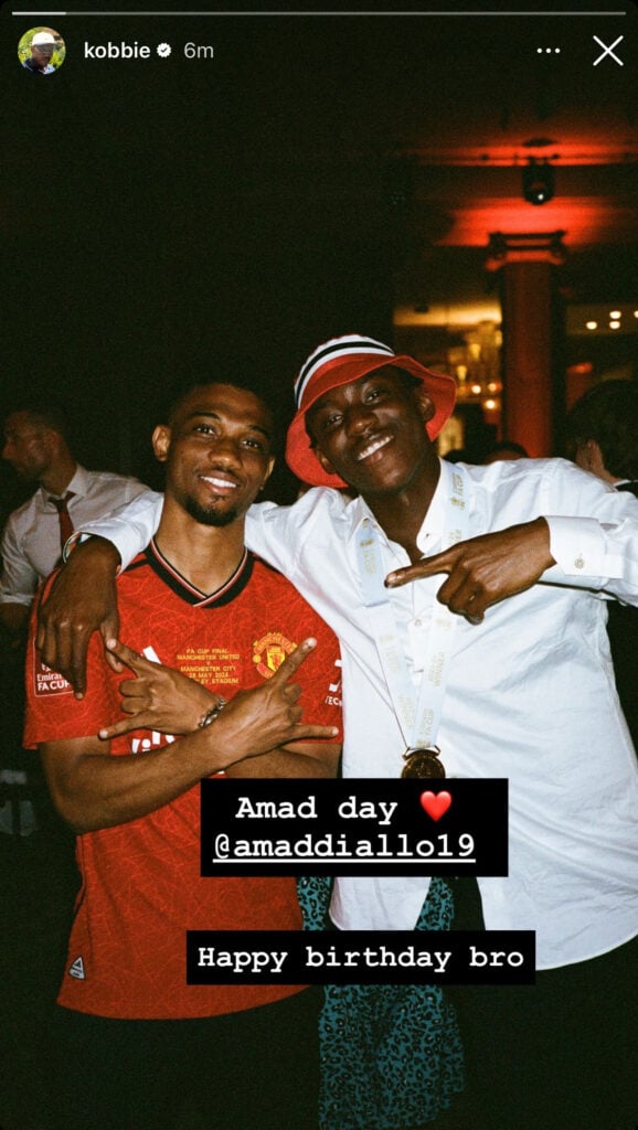 Kobbie Mainoo story to Amad