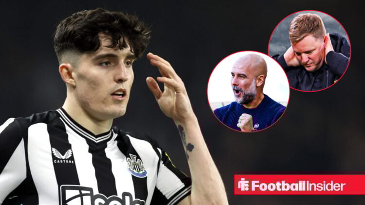 Tino Livramento Pep Guardiola Eddie Howe, Newcastle Man City