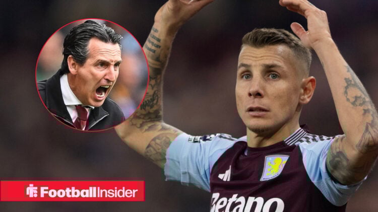 Lucas Digne Unai Emery Aston Villa