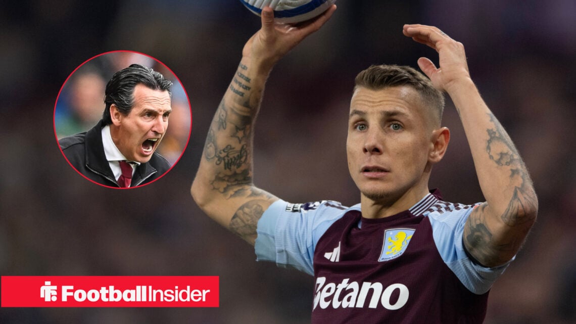 Lucas Digne and Unai Emery