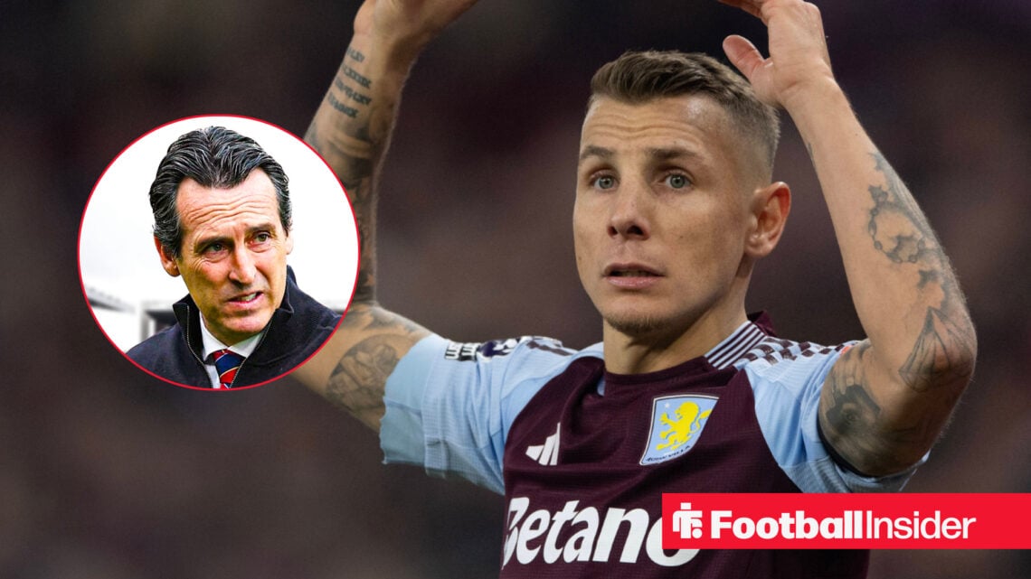 Lucas Digne, unai emery, aston villa