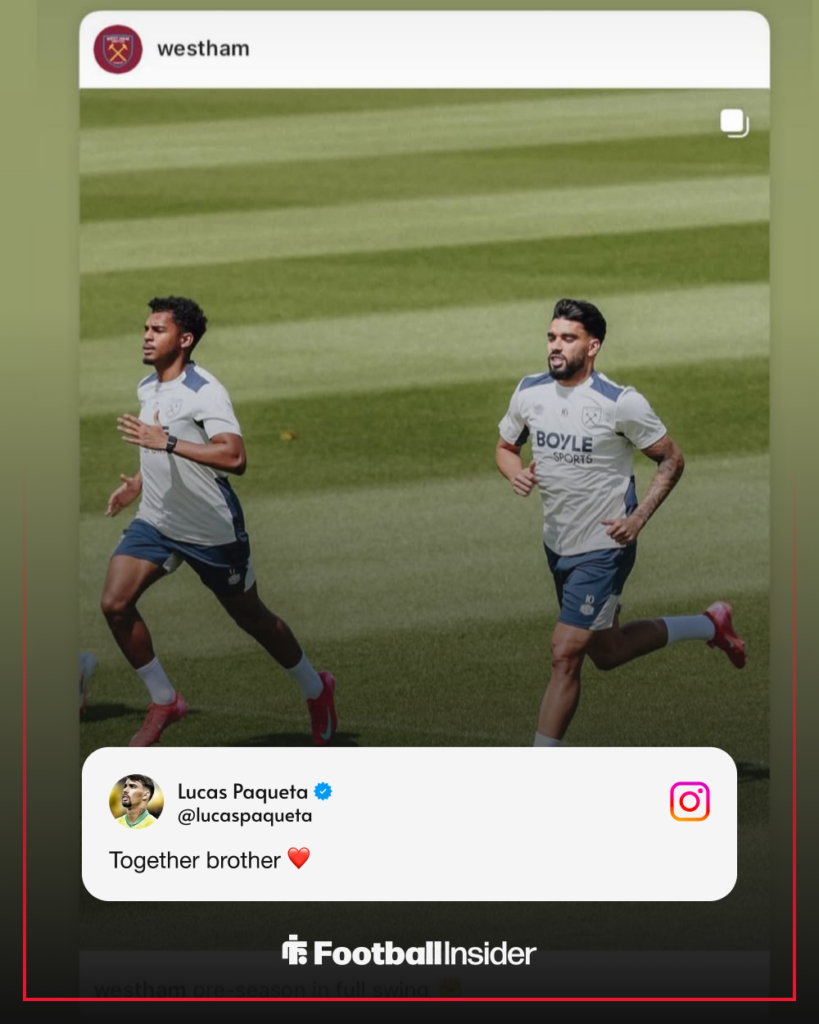Lucas Paqueta Luis Guilherme West Ham