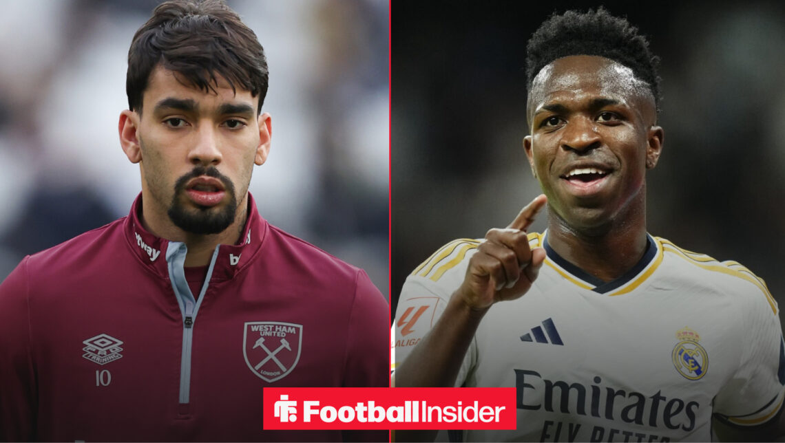 Lucas Paqueta, Vinicius Junior, West Ham