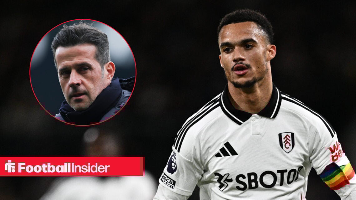Fulham's Marco Silva and Antonee Robinson