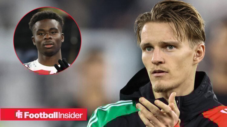 Martin Odegaard Bukayo Saka Arsenal