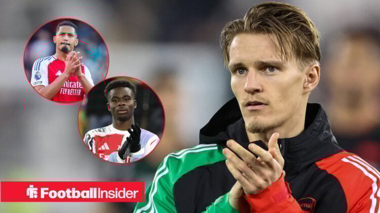 Arsenal trio Martin Odegaard, William Saliba, Bukayo Saka