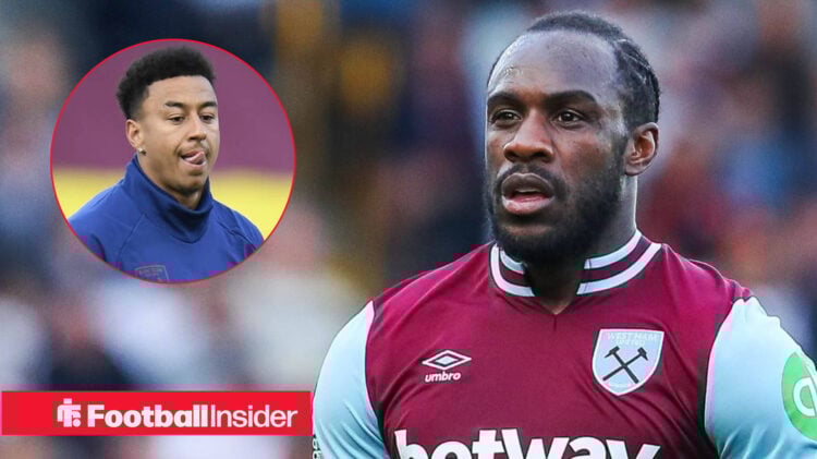 Michail Antonio and Jesse Lingard at West Ham