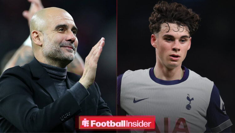 Pep Guardiola Archie Gray Man City