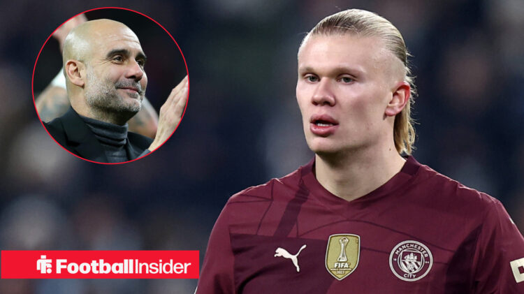 Pep Guardiola Erling Haaland Man City