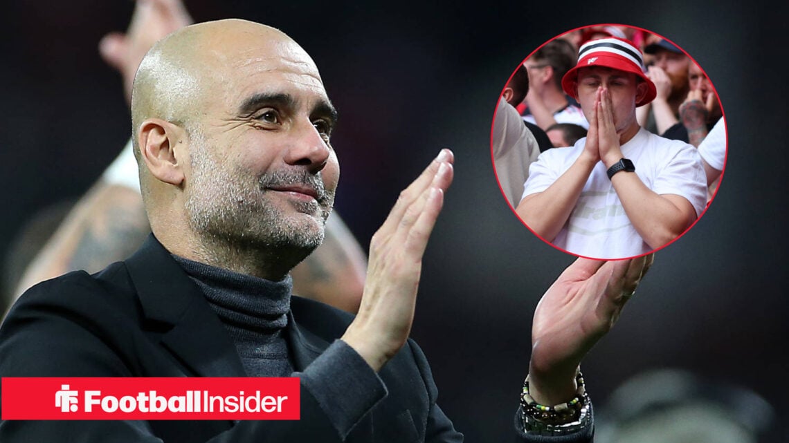 Pep Guardiola Man United fans Man City
