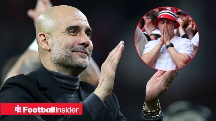 Pep Guardiola Man United fans Man City