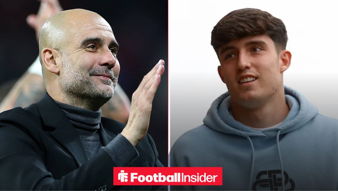Pep Guardiola Tino Livramento Man City