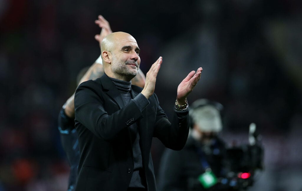 Pep Guardiola applauds Man City fans