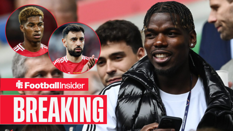 Paul Pogba Marcus Rashford Bruno Fernandes, AS Monaco Man United