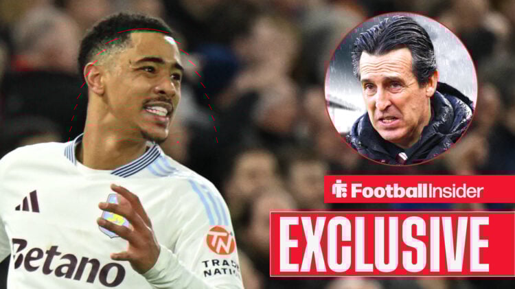 Exclusive news Jacob Ramsey in action for Aston Villa as Unai Emery looks on